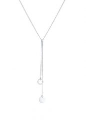 Elli Damski naszyjnik Y okrągła płyta Geo Trend Boho w 925 Sterling Silver Naszyjniki 1 ct. Szare naszyjniki damskie Elli, srebrne. Za 279.64 zł.