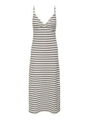 ONLY Sukienka letnia Eva 15346296 Écru Regular Fit. Sukienki damskie Only, bez wzorów, z bawełny, bez ramiączek. Za 119.99 zł.