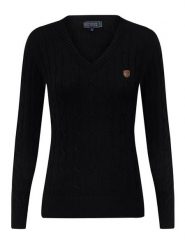 SIR RAYMOND TAILOR Sweter "Frenze" w kolorze czarnym rozmiar: M. Czarne swetry klasyczne damskie Sir Raymond Tailor, m, z bawełny, bez kołnierzyka. Za 136.13 zł.