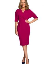 Stylove Sukienka w kolorze różowym rozmiar: L. Różowe sukienki damskie Stylove, bez wzorów, bez ramiączek. Za 222.95 zł.