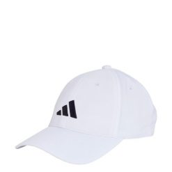 Czapka New Logo Embroidered Baseball. Białe czapki damskie Adidas, bez wzorów, z materiału. Za 79.95 zł.