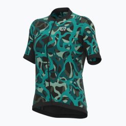 Koszulka rowerowa damska Alé Maglia Donna MC Woodland. Zielone koszulki damskie ALÉ CYCLING, l, bez wzorów, bez kołnierzyka, bez ramiączek. Za 219.99 zł.