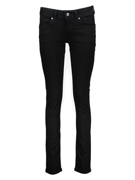Pepe Jeans Dżinsy "Newbrooke" - Slim fit - w kolorze czarnym rozmiar: W27/L32. Czarne jeansy damskie Pepe Jeans. Za 176.08 zł.