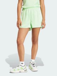 Adidas Szorty dresowe "Originals Satin Sprint" w kolorze zielonym rozmiar: S. Zielone szorty damskie Adidas, bez wzorów, z dresówki. Za 93.72 zł.