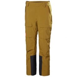Spodnie narciarskie cargo damskie Helly Hansen Switch 2.0. Brązowe spodnie sportowe damskie Helly Hansen, na zimę, bez wzorów, narciarskie. Za 916.70 zł.