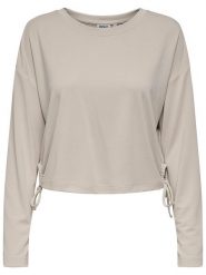 ONLY Bluza w kolorze beżowym rozmiar: S. Brązowe bluzy damskie Only, s, bez wzorów, bez kaptura. Za 105.38 zł.