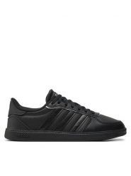 Adidas Sneakersy Breaknet Sleek IH5422 Czarny. Czarne obuwie sportowe damskie Adidas, ze skóry, bez zapięcia. Za 149.99 zł.