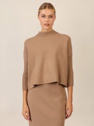 APART Sweter w kolorze karmelowym rozmiar: 44/46. Brązowe swetry klasyczne damskie Apart, z kaszmiru, bez kołnierzyka. Za 165.99 zł.