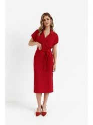 Stylove Sukienka w kolorze czerwonym rozmiar: M. Czerwone sukienki damskie Stylove, bez wzorów, bez ramiączek. Za 242.13 zł.