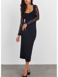 LA Angels Sukienka w kolorze czarnym rozmiar: M. Czarne sukienki damskie LA Angels, bez wzorów, z koronki, bez ramiączek. Za 165.99 zł.