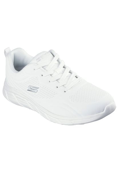 Buty SKECHERS BOBS B FLEX LO COOL EASE Biały. Białe obuwie trekkingowe damskie Skechers, z materiału, bez zapięcia. Za 232.99 zł.