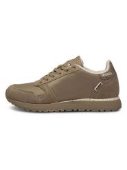 WODEN Sneakersy "Ydun Waterproof" w kolorze jasnobrązowym rozmiar: 38. Brązowe obuwie sportowe damskie Woden, z materiału, bez zapięcia. Za 223.99 zł.