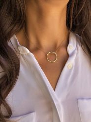 Taboo Pozłacany naszyjnik z elementem ozdobnym - dł. 50 cm rozmiar: onesize. Żółte naszyjniki damskie Taboo, pozłacane. Za 56.99 zł.