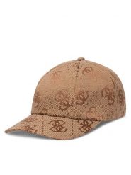 Guess Czapka z daszkiem AW5503 POL01 Beżowy ciemny. Brązowe czapki z daszkiem damskie Guess, z aplikacjami, z poliesteru. Za 159.99 zł.