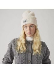 Levi's Czapka beanie w kolorze beżowym rozmiar: onesize. Brązowe czapki damskie Levi's, bez wzorów, z bawełny. Za 93.07 zł.