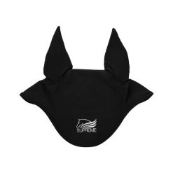 Czapka z muchą dla koni Supreme. Czarne czapki damskie SUPREME, bez wzorów. Za 103.20 zł.