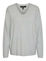 Vero Moda Sweter w kolorze szarym rozmiar: XL. Szare swetry klasyczne damskie Vero Moda, xl, bez kołnierzyka. Za 101.45 zł.