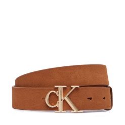 Pasek Damski Calvin Klein. Brązowe paski damskie Calvin Klein, bez wzorów. Za 249.99 zł.