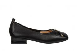 Półbuty Loretta Vitale W5323 Black 514277, Czarny, Skóra naturalna - 38. Czarne półbuty damskie Loretta Vitale, bez wzorów, ze skóry, bez obcasa, bez zapięcia. W wyprzedaży za 206.10 zł.