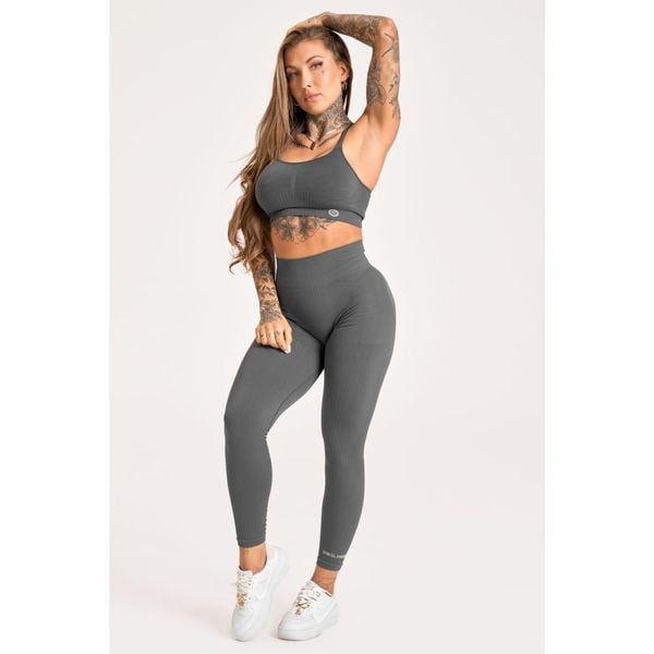 Legginsy fitness damskie Gym Glamour push up 2.0. Szare legginsy damskie GYM GLAMOUR, m, bez wzorów. Za 169.99 zł.