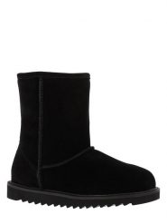 NICEBAY Skórzane botki zimowe "Stour Waterproof" w kolorze czarnym rozmiar: 39. Czarne botki damskie NICEBAY, na zimę, z materiału, bez obcasa, bez zapięcia. Za 267.29 zł.