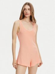 Billabong Kombinezon EBJX603002 Pomarańczowy Regular Fit. Brązowe sukienki damskie Billabong, bez wzorów, z bawełny, bez ramiączek. Za 159.99 zł.