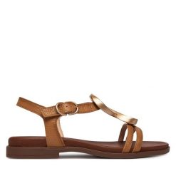 Czółenka Hispanitas. Brązowe czółenka damskie Hispanitas, bez wzorów, bez obcasa. Za 519.99 zł.