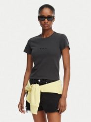 RVCA T-Shirt Forever 23B352509 Czarny Regular Fit. Czarne t-shirty damskie RVCA, l, bez wzorów, z bawełny, bez kołnierzyka. Za 139.99 zł.