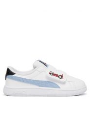 Puma Sneakersy Puma Smash 3.0 Racing Crew V 408386 01 Biały. Białe buty sportowe chłopięce Puma, ze skóry, bez zapięcia. Za 179.99 zł.
