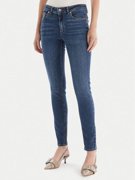 Liu Jo Jeansy UF5013 D0236 Niebieski Bottom Up Fit. Niebieskie jeansy damskie Liu Jo, bez wzorów, z bawełny. Za 349.99 zł.