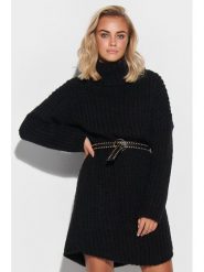 Makadamia Sweter w kolorze czarnym rozmiar: onesize. Czarne golfy damskie Makadamia, z wełny, bez kołnierzyka. Za 87.81 zł.