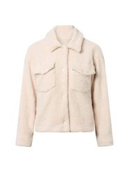 Marie Lund kurtka pluszowa Kobiety biały, XL. Białe kurtki damskie Marie Lund, xl, bez wzorów, bez kaptura. Za 229.95 zł.
