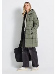 Cecil Płaszcz zimowy w kolorze zielonym rozmiar: 42. Zielone płaszcze damskie Cecil, na zimę, bez wzorów, z puchu, bez kaptura. Za 295.86 zł.