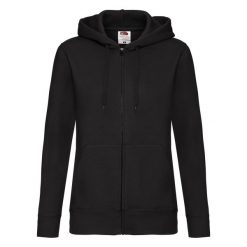 Kurtka Dresowa Premium Dla Pań I Panów. Czarne kurtki damskie Fruit of the Loom, l, bez wzorów, z dresówki, bez kaptura. Za 159.99 zł.
