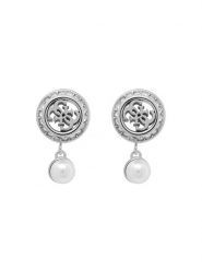 Guess Kolczyki JUBE05 517JW Srebrny. Szare kolczyki damskie Guess, metalowe. Za 249.99 zł.