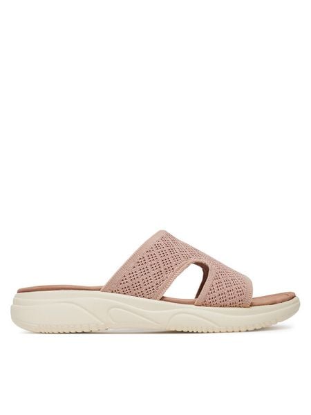 Clara Barson Klapki R25SS02834 Różowy. Czerwone klapki damskie Clara Barson, bez wzorów, z materiału, bez obcasa, bez zapięcia. Za 119.99 zł.