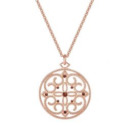 Lulu & Jane Stop metali Zdobienie kryształkami Swarovski® Naszyjniki 1 ct Damski. Brązowe naszyjniki damskie Lulu & Jane, pozłacane. Za 365.49 zł.