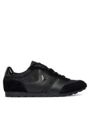Guess Sneakersy FLTTYR SUE12 Czarny. Czarne obuwie sportowe damskie Guess, z materiału, bez zapięcia. Za 544.99 zł.