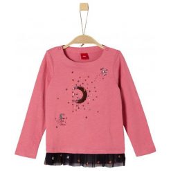 S.Oliver Koszulka Dziewczęca Z Cekinami 104 - 110 Różowy. Czerwone koszulki i t-shirty dziewczęce S.Oliver. Za 59.00 zł.