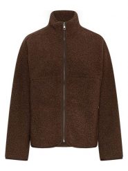 MOSS COPENHAGEN Kurtka pluszowa "Letha" w kolorze ciemnobrązowym rozmiar: XS/S. Brązowe kurtki damskie Moss Copenhagen, s, bez wzorów, bez kaptura. Za 257.92 zł.