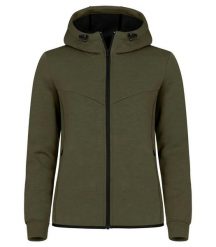 Clique Hayden Women Kurtka z kapturem z miękkiego materiału air-layer – Fog. Zielone kurtki damskie CLIQUE, m, bez wzorów, z elastanu, z kapturem. Za 237.89 zł.
