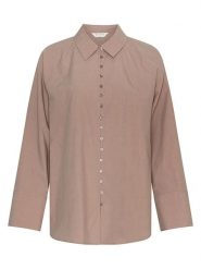 MOSS COPENHAGEN Koszula w kolorze beżowym rozmiar: L/XL. Brązowe koszule damskie Moss Copenhagen, l, bez wzorów, bez kołnierzyka, bez ramiączek. Za 184.95 zł.