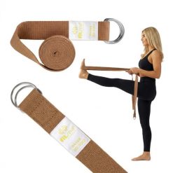 Pasek Do Jogi Złote Logo Fit.me. Brązowe paski damskie FIT.ME, bez wzorów. Za 17.95 zł.