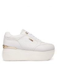 Guess Sneakersy 180262 Biały. Białe obuwie sportowe damskie Guess, ze skóry, bez zapięcia. Za 639.99 zł.