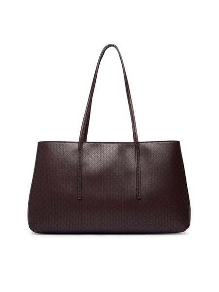 Calvin Klein Torebka Emblem Aop Medium Work Tote LV04F3786G Bordowy. Czerwone torebki klasyczne damskie Calvin Klein, bez dodatków. Za 649.99 zł.