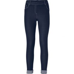Legginsy w optyce dżinsu z mieszanki bawełny. Czarne legginsy damskie bonprix, bez wzorów, z bawełny. Za 119.99 zł.