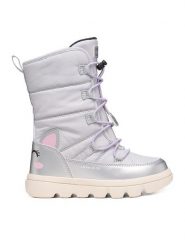 Geox Śniegowce J Willaboom Girl B Abx J66HWA 0FUNF C1239 D Szary jasny. Szare kozaki dziewczęce Geox, bez wzorów, z materiału, bez obcasa, bez zapięcia. Za 409.99 zł.