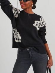 Milan Kiss Sweter w kolorze czarnym rozmiar: L. Czarne swetry klasyczne damskie Milan Kiss, l, bez kołnierzyka. Za 217.53 zł.