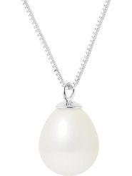 Pearl Addict Złoty naszyjnik z perłą słodkowodną w kolorze białym - dł. 42 cm rozmiar: onesize. Białe naszyjniki damskie Pearl Addict, z perłą, złote. Za 565.99 zł.