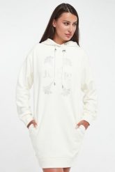 Sukienka z kapturem mini JOOP!. Sukienki damskie Joop!, bez wzorów, bez ramiączek. W wyprzedaży za 597.35 zł.